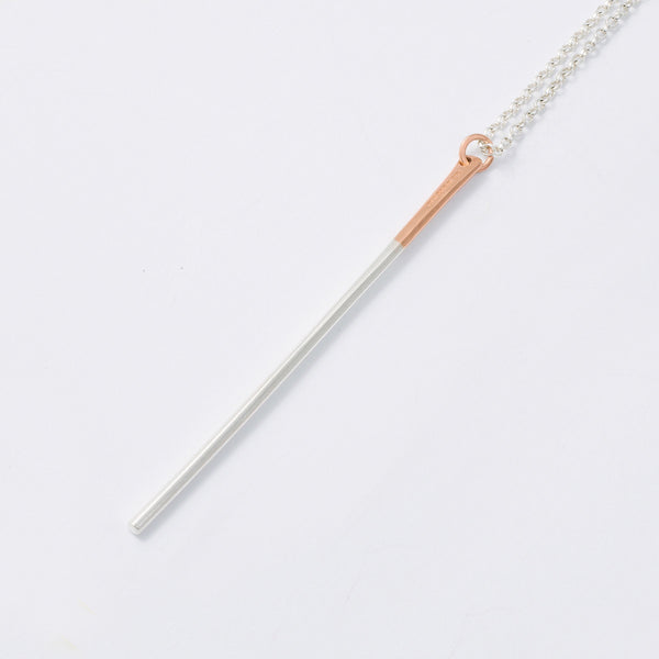 'Baaaaa' 9ct Rose Gold & Silver Necklace