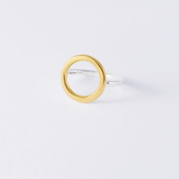 'Oh M Gee Yellow' 18ct Gold & Silver Ring