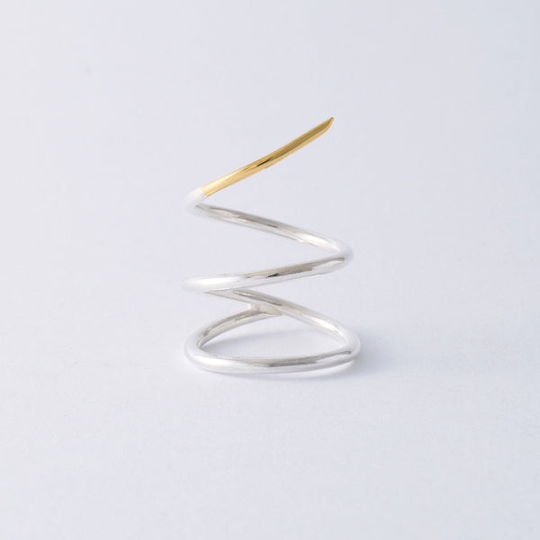 'Snakey' 18ct Gold & Silver Ring