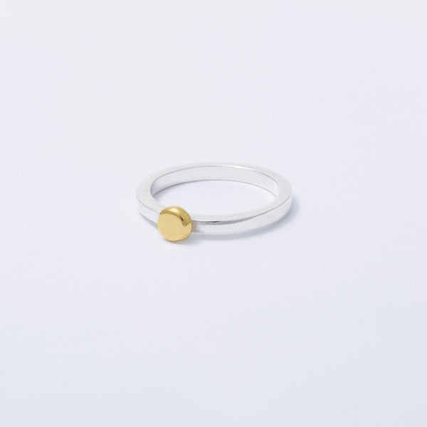 'Dot Yellow' 18ct Gold & Silver Ring